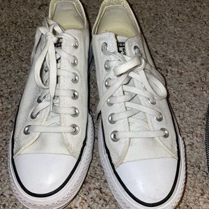 White Platform converse
